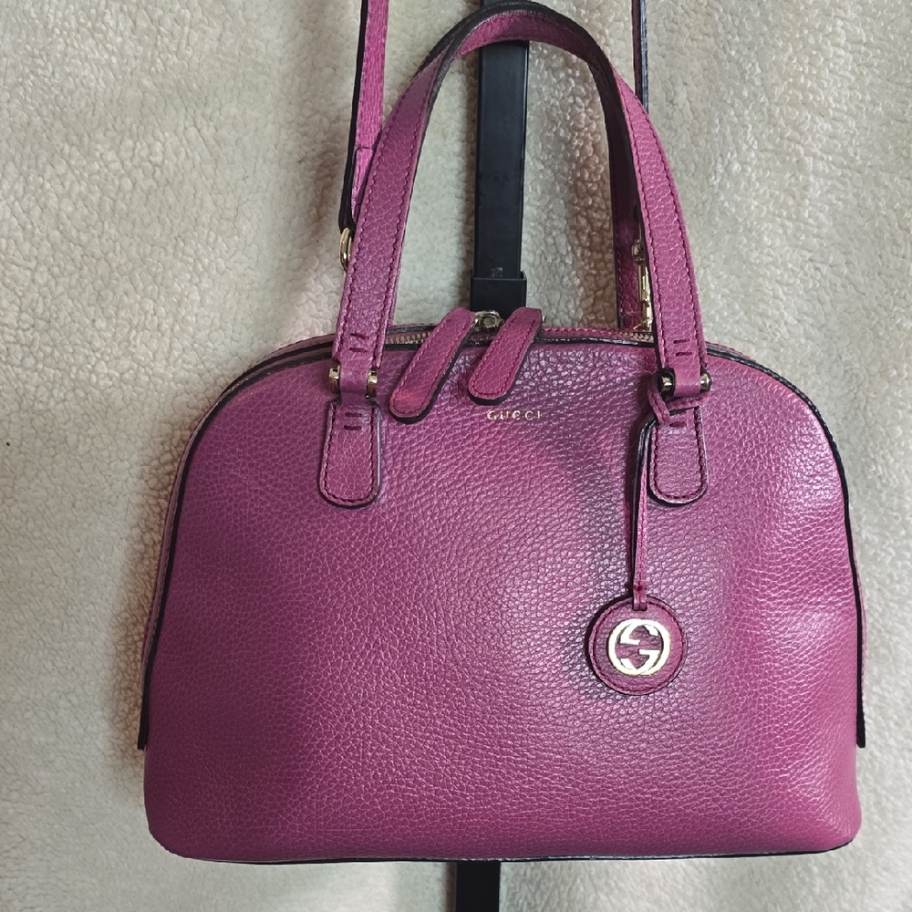 Gucci Soft Purple Leather Lady Dome Bag